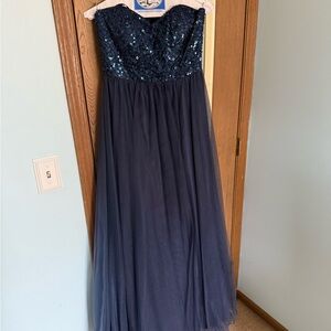 Sean Collection Midnight Blue Sequin Dress